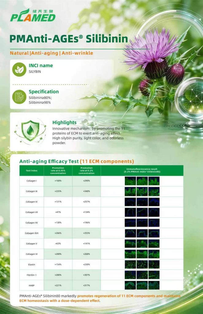 Plamed's Poster of PMAnti-AGEs® Silibinin
