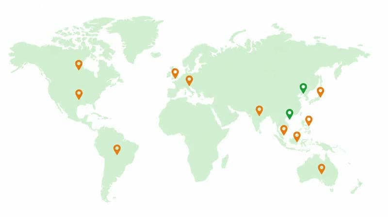 distributor map | Plamed